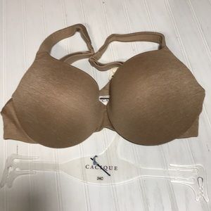 Khaki TShirt Bra 34C straps convert NWT